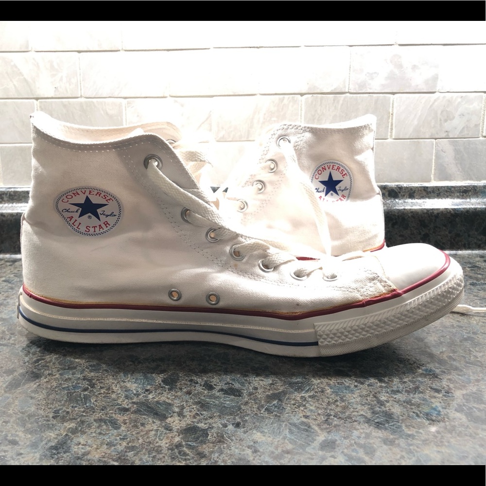 Classic White High Top Converse shoes